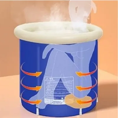 Baignoire d'eau froide pliable bleue – image 2