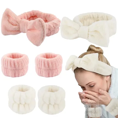 Bandeau et bracelet éponge pour la toilette