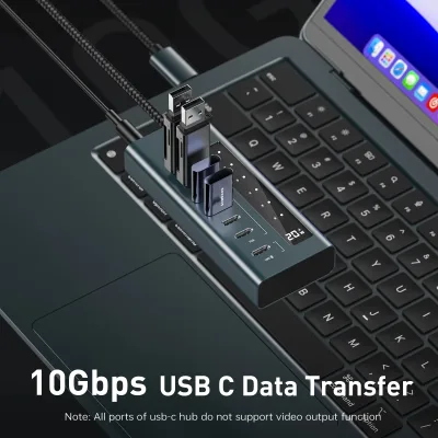 Hub USB-C 7 ports en aluminium – image 3