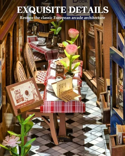 Kit de maquette 3D serre-livres arcade – image 2