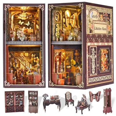 Kit nichoir à livres papillon en bois