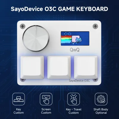 Mini-clavier filaire blanc magnétique – image 2