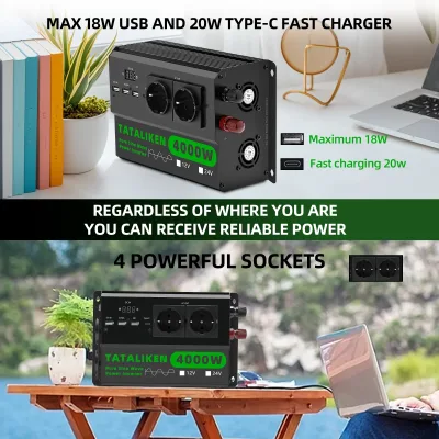 Onduleur sinusoïdal pur 12 V vers 220 V – image 2
