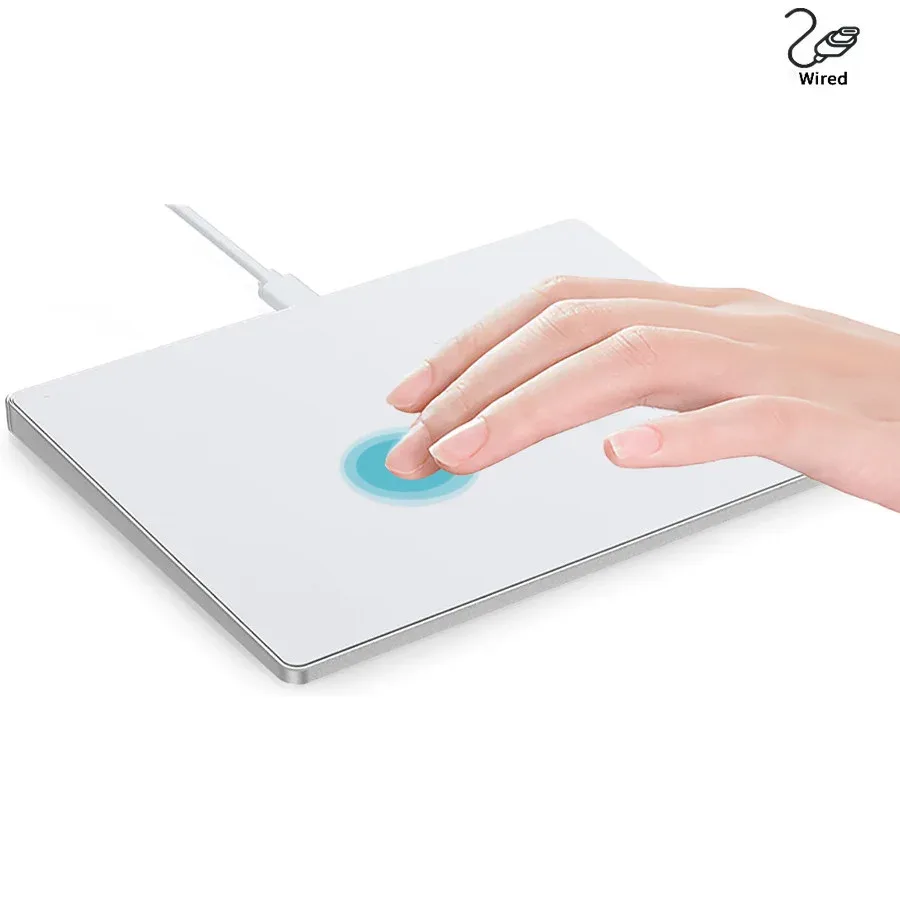 Pavé tactile filaire en verre trempé, USB
