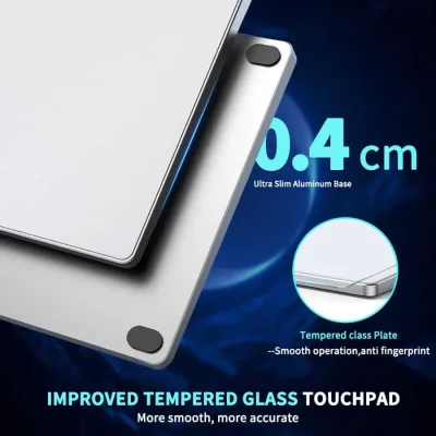 Pavé tactile filaire en verre trempé, USB – image 2