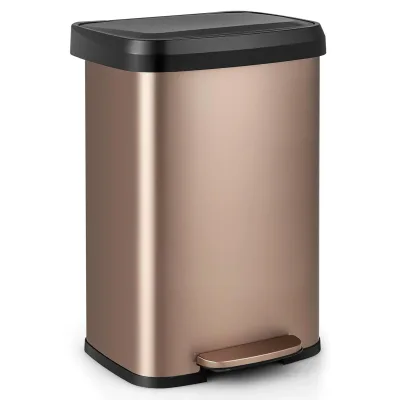 Poubelle à pédale rose, 50 L