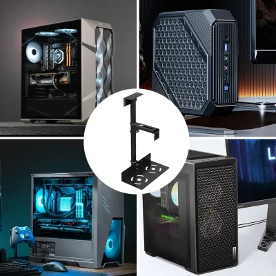 Support de tour PC pivotant sous le bureau – image 2